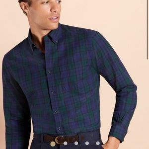 Brooks Brothers Multi-Plaid Flannel Shirt